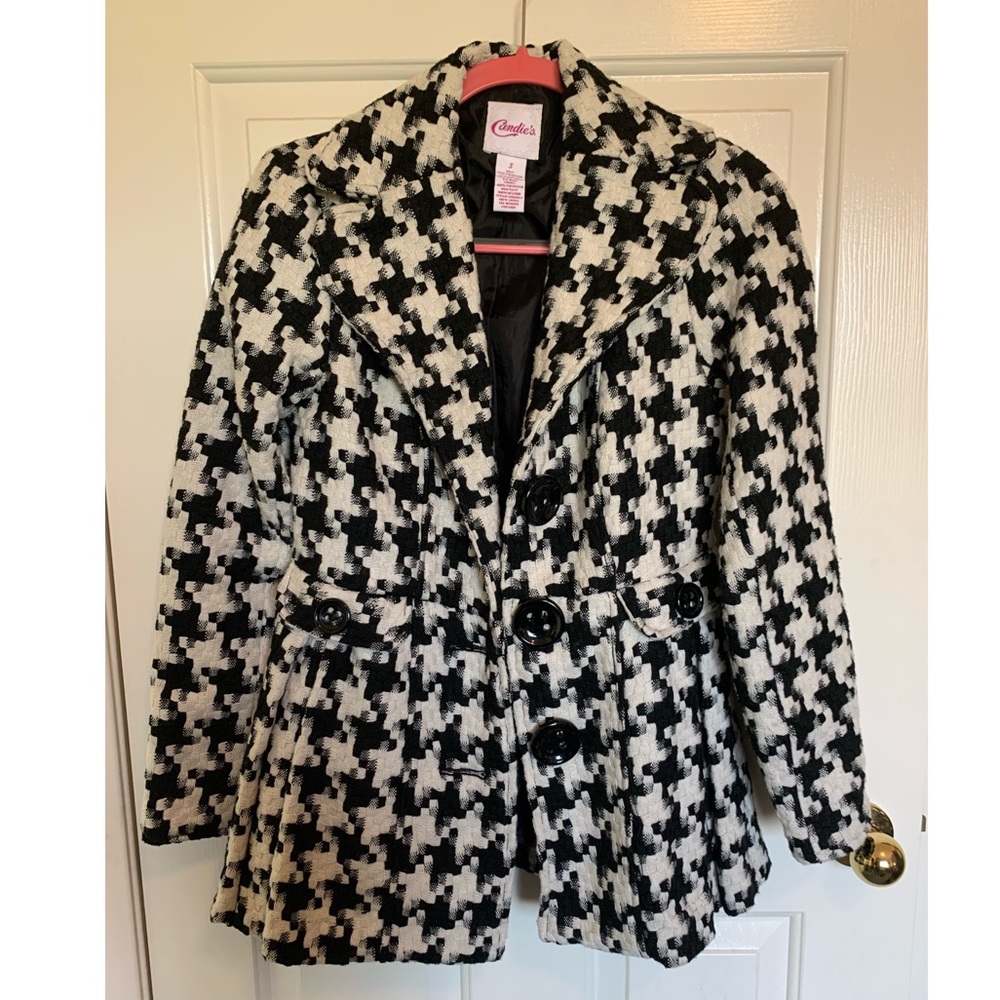 Checkered Winter Peacoat